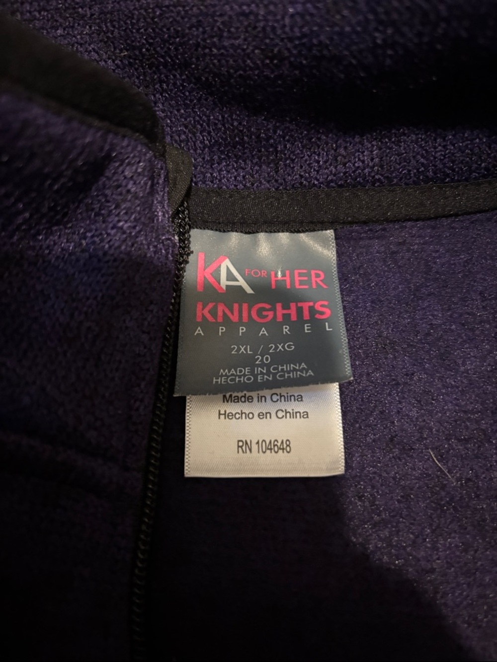 LSU Purple Full-Zip Jacket - Picture 10 of 10